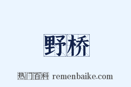 野桥是什么意思的图片